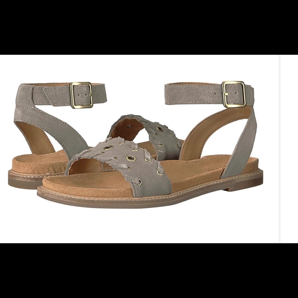 Clarks Corsio Amelia (Sage Suede) Women’s Sandals